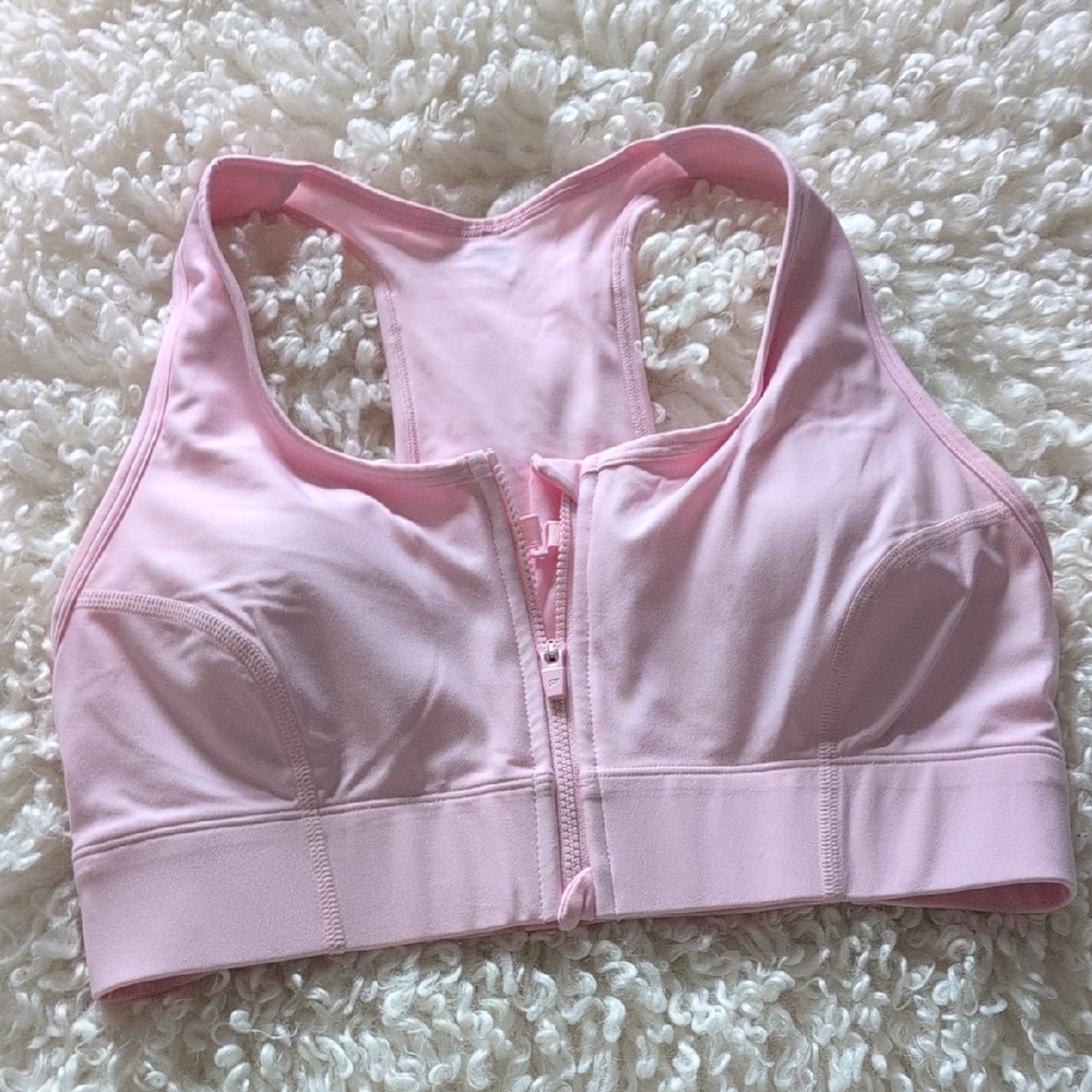Fabletics Essential Front Zip Sports Bra